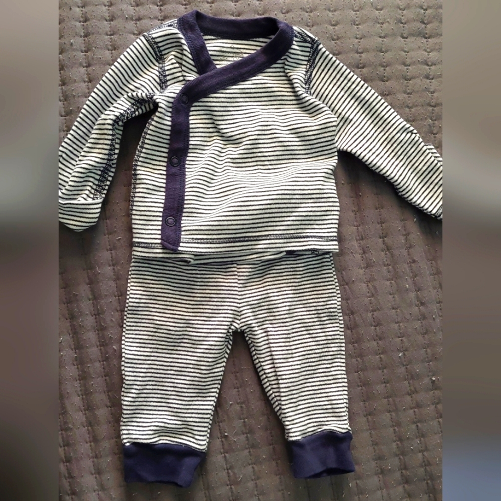 Moon and back baby outfit matching set